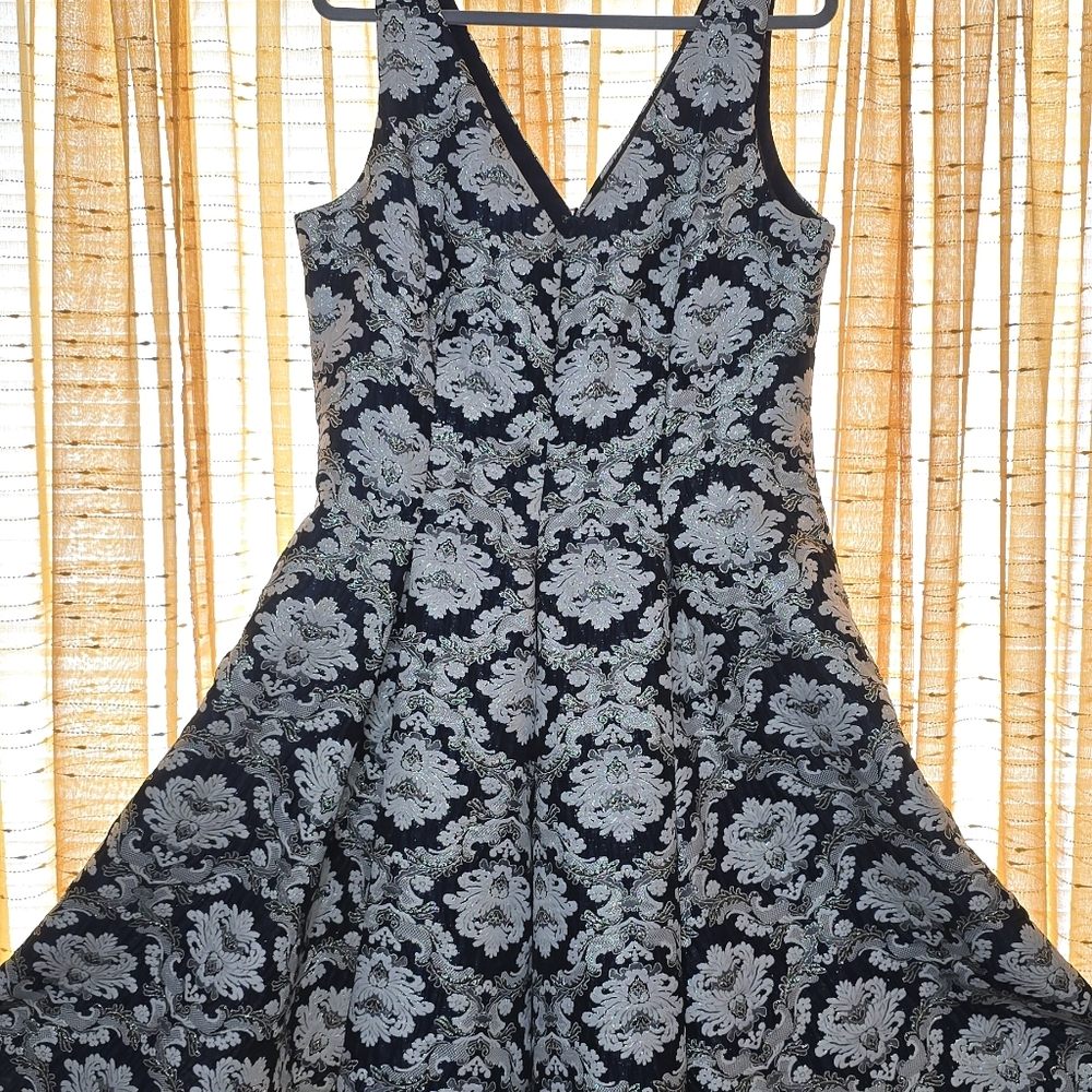 Kay Unger Blue A-line Cocktail Dress